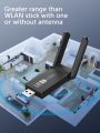 Wifi dongle, ElecMoga 1200Mbps USB WI-FI Adapter Dual Band 5.8GHz / 2.4Ghz Mini Wireless Network Support PC Desktop Laptop Tablet, Compatible with Windows XP/Vista/7/8/10 Maç OS X 10. 