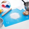 Non-Stick Silicone Silicone BPA-Free Baking Mat, Dough Rolling Mat Heat Resistant Pad Pastry Board Silicone Pastry Mat with Measurement. 