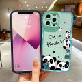 Jizetin for Infinix Note 10 Back Cover Panda Love Bamboo Lens Full Protection Frame Phone Case Soft TPU Shockproof Mobile Phone Cases. 