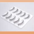【HOT SALE】 5Pairs Natural False Eyelashes Thin Band Short Handmade Lighte Soft Eyelashcosplay Korean Fashion Wispy Extension Makeup Tools. 