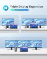 USB Type C Hub Docking Station Dual Monitor Baseus 14-in-1 with 2 * 4K HDMI+VGA+1000M LAN+6*USB A/C Ports+100W PD+Audio, USB C Dock Compatible for MacBook/Dell/HP/Lenovo/Steam Deck. 