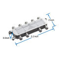 Digital 8 Way Coaxial Cable Splitter 5-2400MHz, RG6 Compatible, Work with Analog/Digital TV Connections and Internet. 