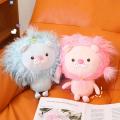 Childrenworld Lion Stuffed Toy Colorful Fluffy Hair Lion Plush Doll Soft Stuffed Animal Pillow for Kids Home Decor Perfect Gift for Girls Birthday Christmas Skin-friendly Lion Plushie. 