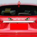 1 【HOT】 Car Creative Reflective Car Stickers Rearview Mirror Eyes Funny Stickers 3D Scratches To Block Cartoon Decorative Accessories. 