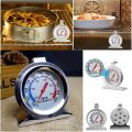 Stainless Steel Dial Oven Thermometer Grill Temperature Gauge For Home Kitchen Food Meat - Hang or Stand in Oven. 