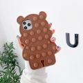 Bubble Case for Redmi Note 10 10s 9 9Pro 9s 9T 8 8 Pro Cute Lovely Rainbow Pressure Relieve Push Bubbles Protective fidget Silicone Soft Phone Cover. 