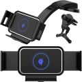Wireless Car Z Fold 3 Holder,15W Qi Fast Charging Car Holder Mount for Air Vent and Dashboard,Compatible with Samsung Galaxy Z Fold 3/2/1,iPhone 13/12/11 Series (Black-S2). 