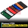Huawei P20 Back Cover Soft Leather Markhor Style Case For P20. 