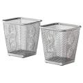 IKEA Pencil or Pen Cup Holder (Silver) - Pack of 2. 