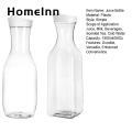 Juice Bottle with Airtight Lid 50 Oz Airtight Juice Carafe with Lids Convenient Drink Pitcher for Fridge Storage Easy Pouring Ideal Milk Container for Bar Freezer Beverage Bottles for Circular Square. 