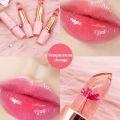 *COD*Peinifen Dried Flower Jelly Lipstick Moisturizing Lasting Moisturizing Non-fading Color Changing Lipstick Female Student. 