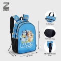 Zezo Bluey Kids School Bag – Allover Print Cartoon Backpack for Boys & Girls | Lightweight KG & Preschool Bag | Durable School Backpack. 