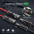 Solar Y Branch Cable Connectors,Solar Cable Parallel Adaptor in Pair for Solar Pane,Cable Wire Plug Tool Kit. 