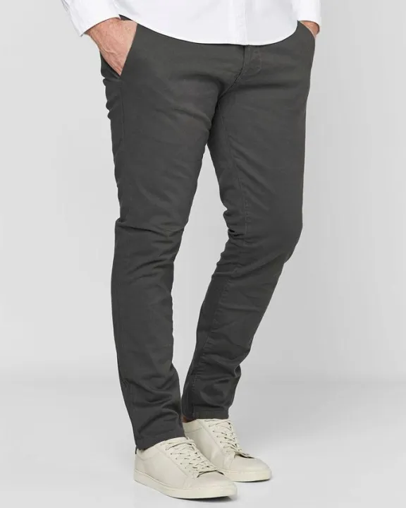 Grey%20Cotton%20Men's%20Chino%20Slim%20Fit%20-%20Image%202