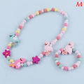 Kids children cartoon beads necklace jewelry girls gift. 