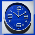 Wall Clock silent for bedroom high quality movement round simple elegant for kids and office room 10.5 Inch Non Ticking Quartz Plastic Frame Glass Face. 