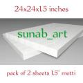 thermopore/thermocol sheet 24x24x1.5 " packing of 2. 