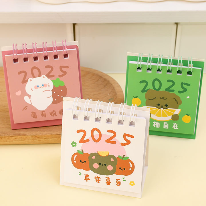 1/4Pcs%202025%20Mini%20Cartoon%20Standing%20Flip%20Desktop%20Calendar%20Small%20Daily%20Planning%20Monthly%20Calendar%20for%20Home%20-%20Image%208