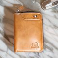 Khappie Wallet Men's RFID Blocking PU Leather Wallet with Zipper Multi Business Card Holder Purse. 