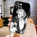 Marilyn Monroe With A Cat Phone Case Funda For Apple Iphone 12 Pro 13 Mini 11 14 Max Xr X Xs 6 6s 7 8 Plus Shockproof Back Cover. 
