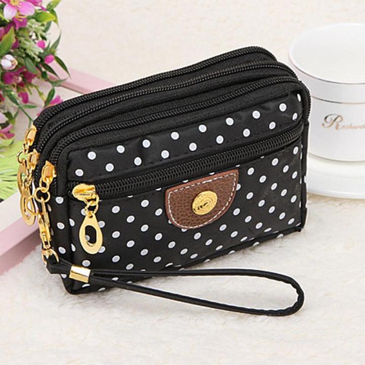 【Beauty Code】Polka Dots Carteras Mujer Women Clutch Case Phone