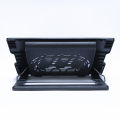 Portable And Powerful Dual Fan Laptop Cooling Pad With Adjustable Stand And LED Backlit. 