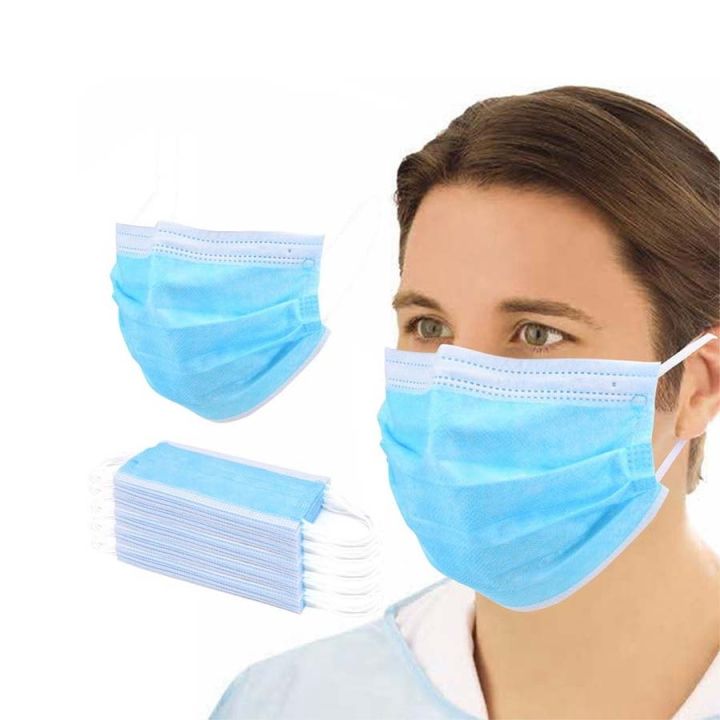 10Pcs Face Mask Disposable Doctor Mask for Surgical Disposable Masks Student Mask Kids Mask Medical Mask Sky Blue Mask Brown Mask White Mask Disposable Face Mask High Filtration Ventilation Safety Mouth Cover