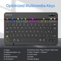 FINTIE Wireless Keyboard Compatible with iOS & Android System, 10 inch USB Rechargeable Bluetooth Keyboard Compatible with iPad/Samsung/Lenovo/Huawei, QWERTY UK Layout. 