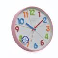 Champion Silent Colorful Kids Wall Clock Non Ticking with Pink  frame. 