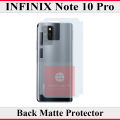 Infinix Note 10 Pro Back Matte Protector Soft Skin Sheet Soft Film Protection For Infinix Note 10 Pro. 