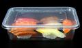 Pack of 10 - 500 ML. Microwave Disposable Food Storage Boxes - Clear Transparent Plastic. 