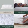 CRUMPLED SQUARE MATTRESS TOPPER. 