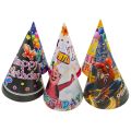 Different Characters Birthday Caps - Medium Size Birthday Caps - Birthday Party Caps - Multi Colors - Boys Theme - Pack Of 10 Caps. 