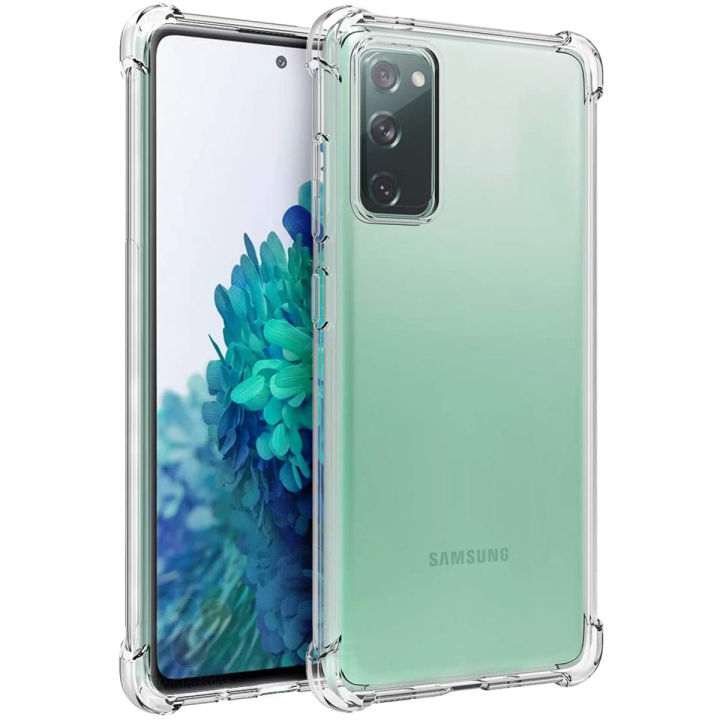Samsung S20FE Back Cover Transparent Extra Bumper Anti Shock Soft Crystal Clear Case For Samsung S20FE