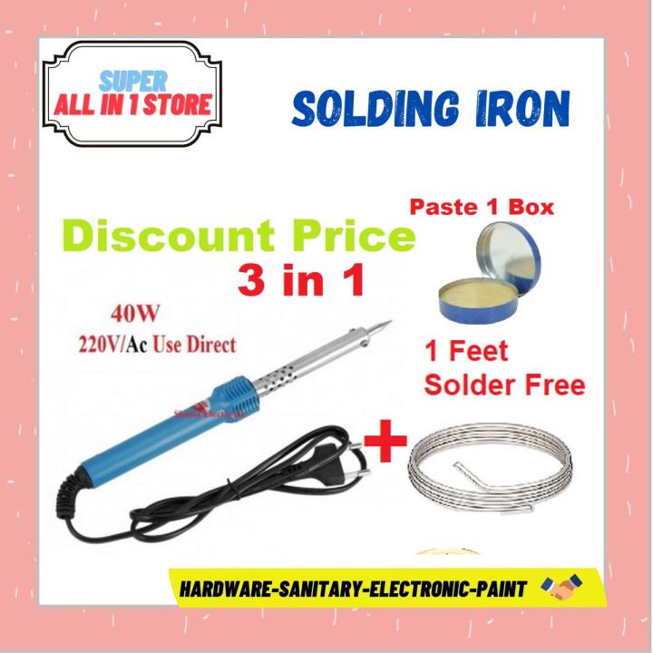 Bundle of Solding Iron with paste & wire