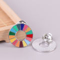 1 Pcs Enamal 17 Colors Sustainable Development Goals Brooch United Nations Sdgs Pin. 