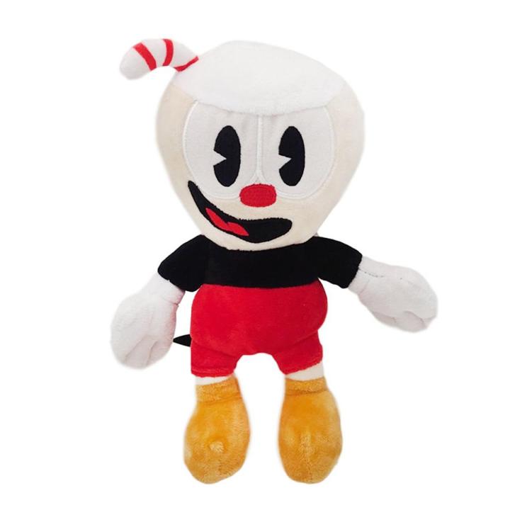 25cm Plush Toy Cuphead Plush Doll Mugman Toy Game Souvenir Soft Stuffed Toy
