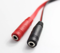 Audio Adapter 1 to 2 Mic Headphone Converter Headset Converter Cable. 