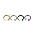1Pair Fashion Hip Hop Stainless Steel Retractable Earrings No Piercing Earrings Cuff Earrings Round Hoop Ear Cuff Women Men Jewelry Gift. 
