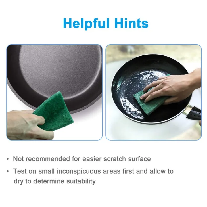 10%20pcs%20Kitchen%20Bowl/%20Dish%20Wash%20Clean%20Scrub%20Sponge%20Cleaning%20Pads%20Green%20-%20Scrub%20Pad%20-%20Image%202