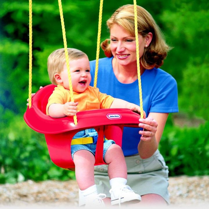 Childrens Plastic Rope Swing Seat With Rope Mounting Rings Kids