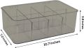 Fast Forward Stackable Tea Bag Organizer with Clear Lid - Ideal for Countertops, Kitchen Cabinets, and Pantry - Versatile Tea Bag Holder for Sweeteners and More (Clear). 