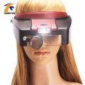 Magnifying Headset Lamp With Magnifying Glass Jeweler Loupe Wearing Style 1.5x 3 X 8.5x 10x Headband Glasses Magnifier. 
