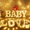 Light Up Letters,Alphabet LED Letter Lights Warm White Night Light Letters for Home Party Bar Wedding Festival Decorative (1 Piece) A TO Z  ALPHABET IS  AVAILABLE. 