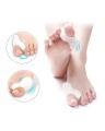 1 Pair Silicone Gel Bunion Protector Toe Straightener Separator Alignment Pain Relief Thumb Corrector. 