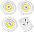 Tap LED Light With Remote Control (Pack of 3 Lights). 