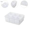 Food Storage Container 6 Compartments Partitioned Food Storage Container for Countertops Cabinets. 