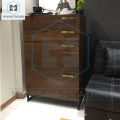 Four-Drawer Rectangular Chester - Tall Chest of Drawers for Stylish Storage. 
