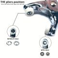 High Quality Metal Tich Button Clipper With 50 Buttons - Press Plier 9.5mm - Abaya Ring Metal Buttons Presser Machine Fastener Snap Buttons Kit - Tich Button Tool Kit. 
