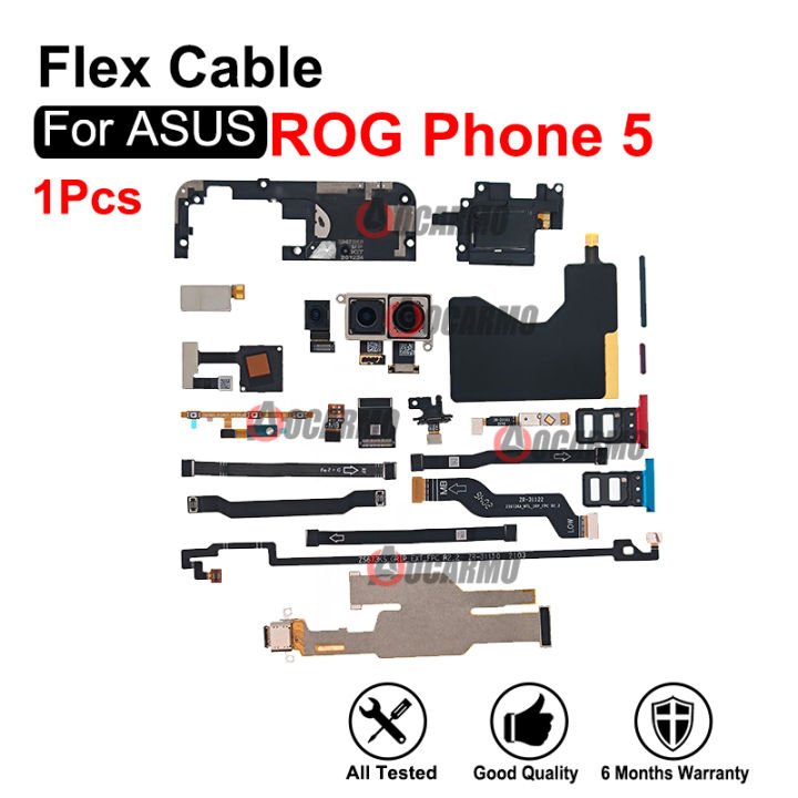 For ASUS ROG Phone 5 Rog5 ZS673KS NFC Mainboard Connect Small Board Fingerprint Fan Power Fingerprint Motor Flex Cable